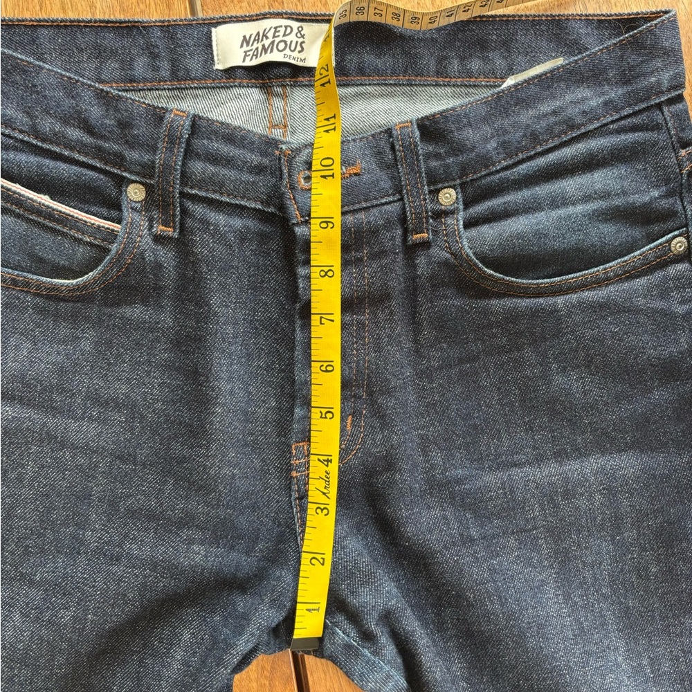 Naked & Famous Men's Jeans SuperSkinny Guy - Stretch Selvedge TAG SZ 33  NWOT - Picture 15 of 16